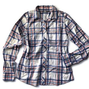 The North Face Size Small Plaid Button-Down Shirt